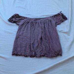 Purple off the shoulder top